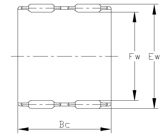 Radial needle roller and cage assemblies-K...ZW Series.type K15X19X24ZW